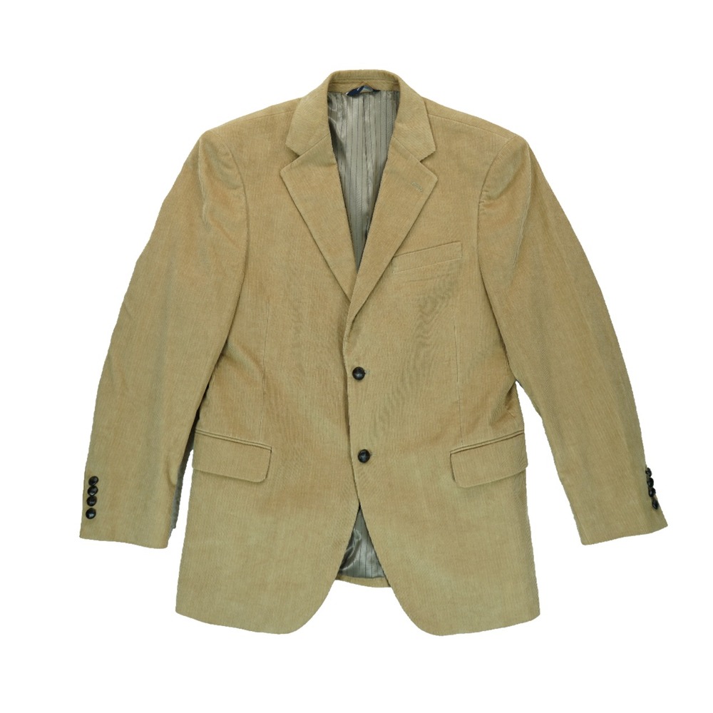 Vintage Dockers Wide Wale Corduroy Blazer Sport Jacket Tan Mens 42R Men's